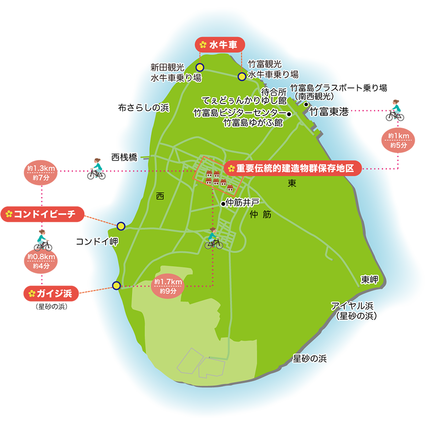 観光案内 黒島マップ